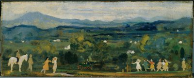 El nacimiento del verde de Arthur Bowen Davies